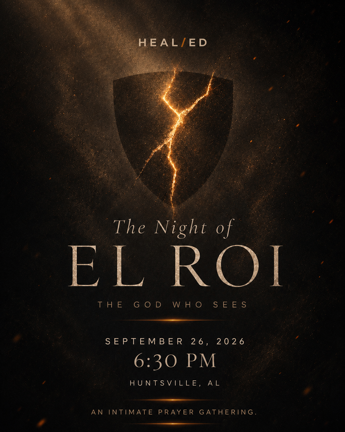 The Night of El Roi — September 26, 2026 — Huntsville, AL